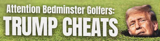 "Commander in Cheat": notorious golf cheater